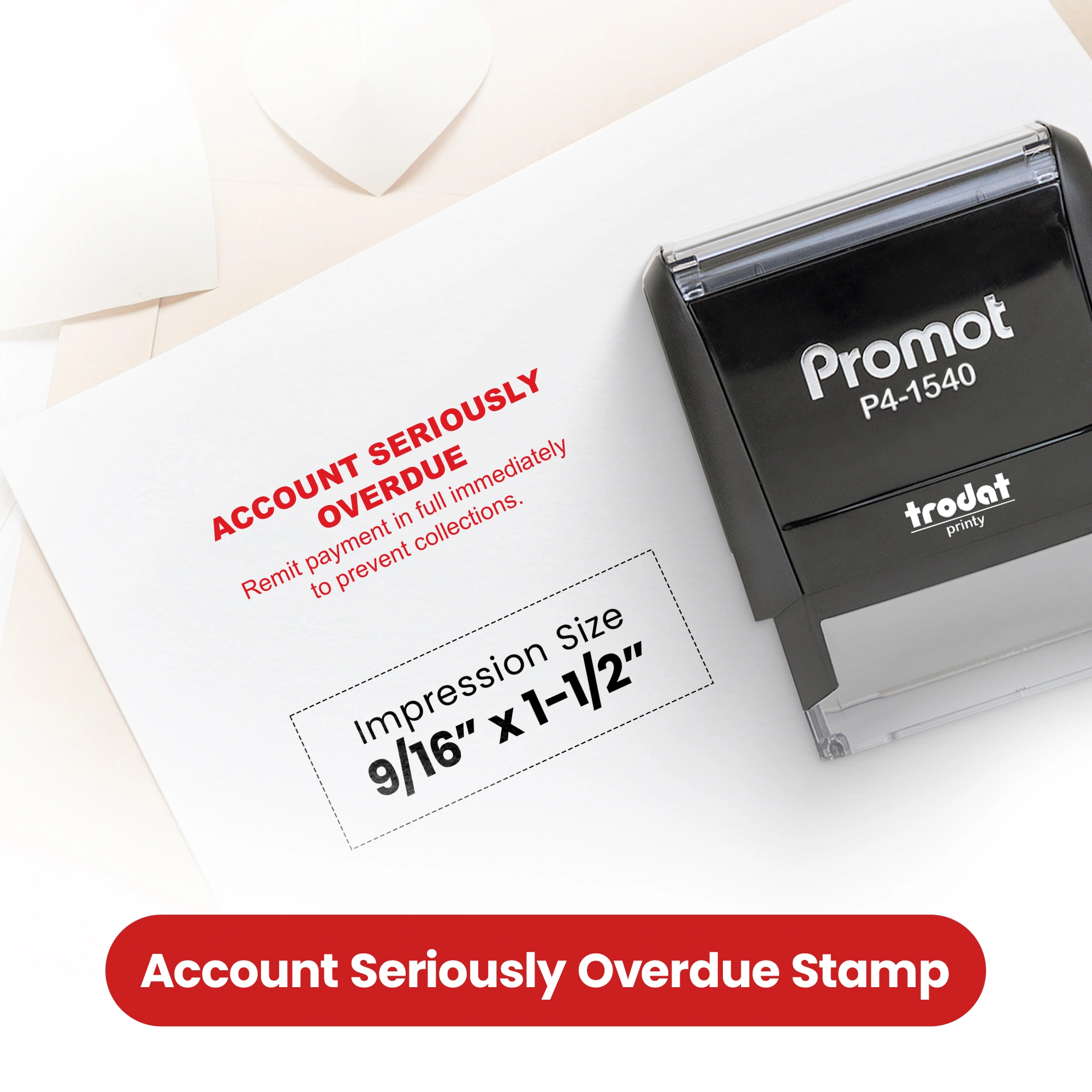 Account Seriously Overdue Stamp